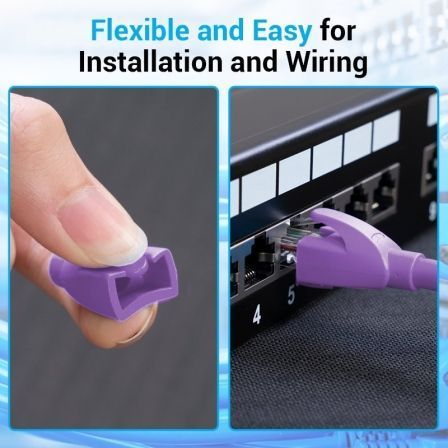 Vention Funda Protectora RJ45 Morada (100 unidades)